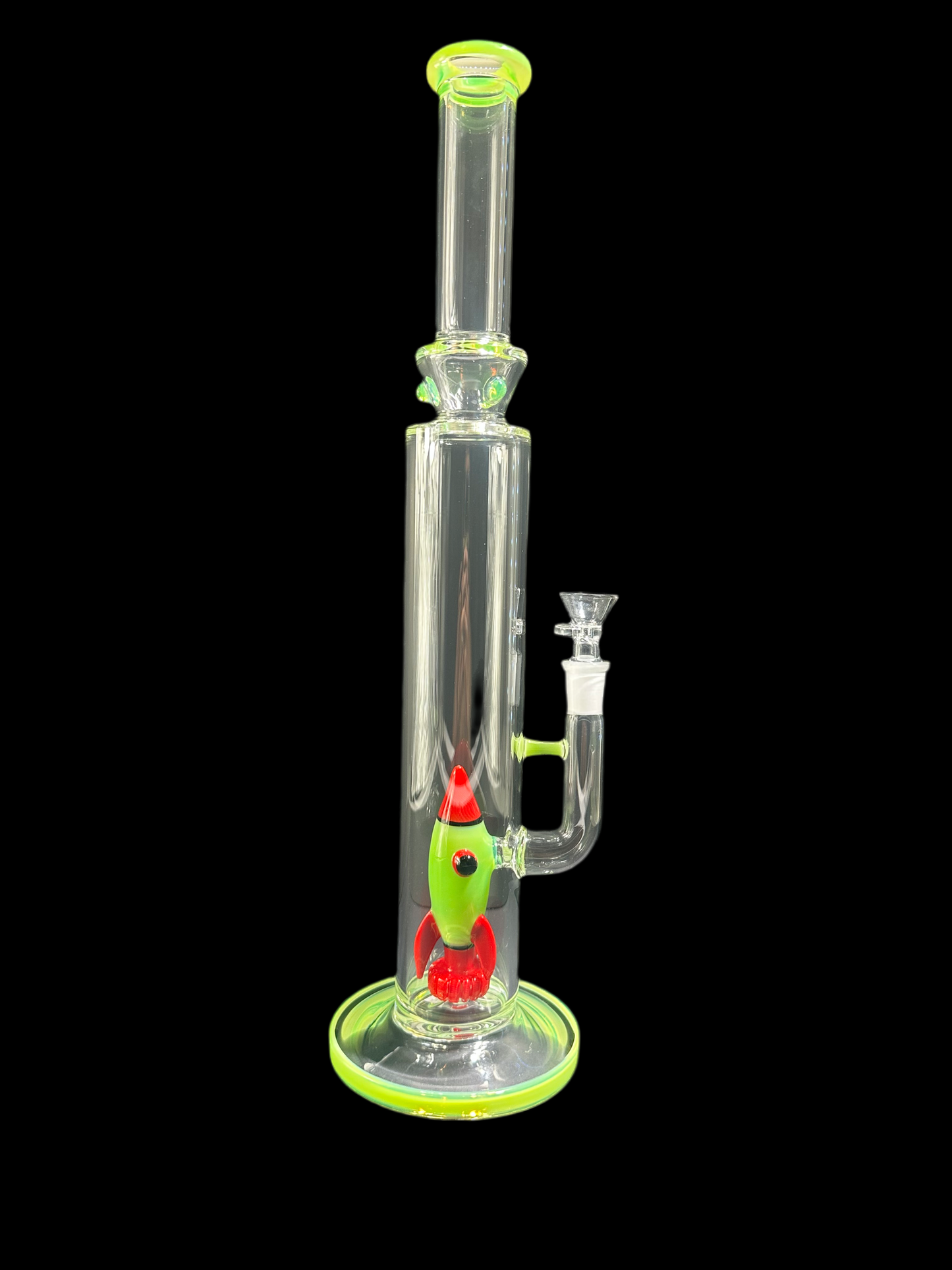 NEON ROCKET GLASS BONG