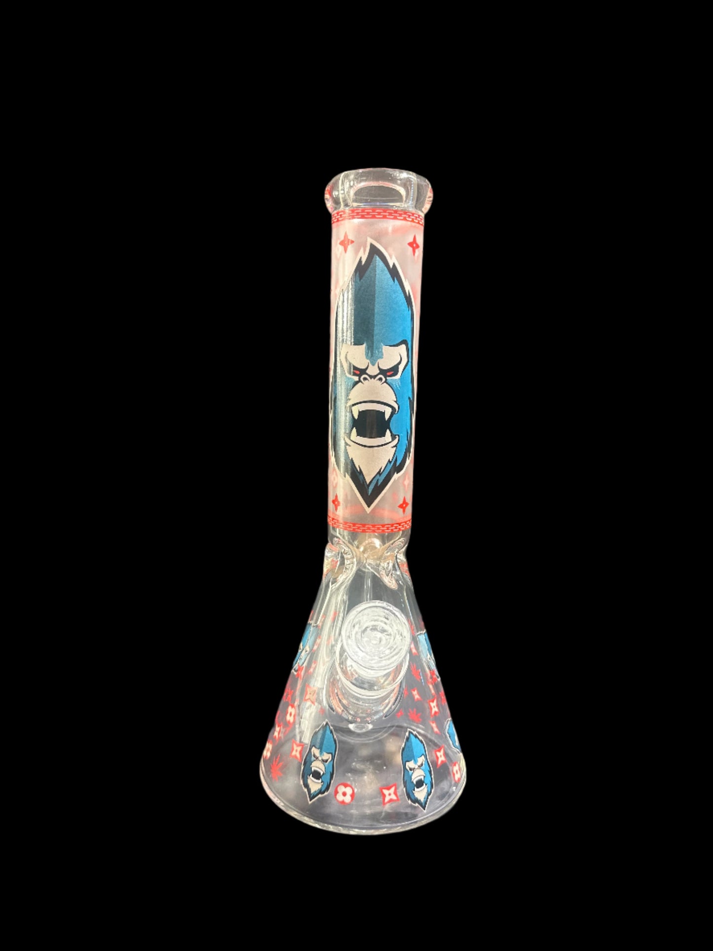 BONG DE VIDRIO BLUE APE *BRILLA EN LA OSCURIDAD*