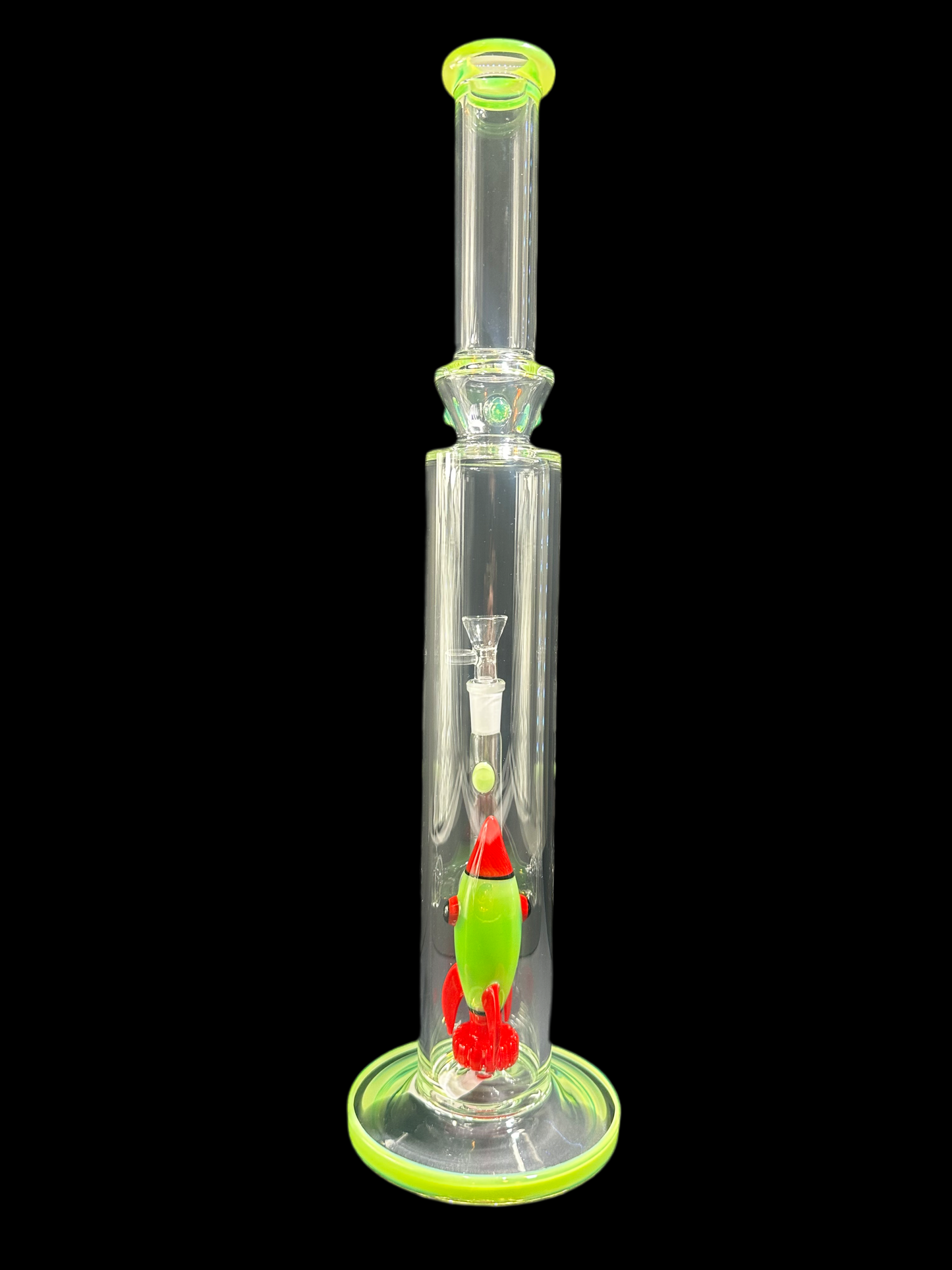 NEON ROCKET GLASS BONG