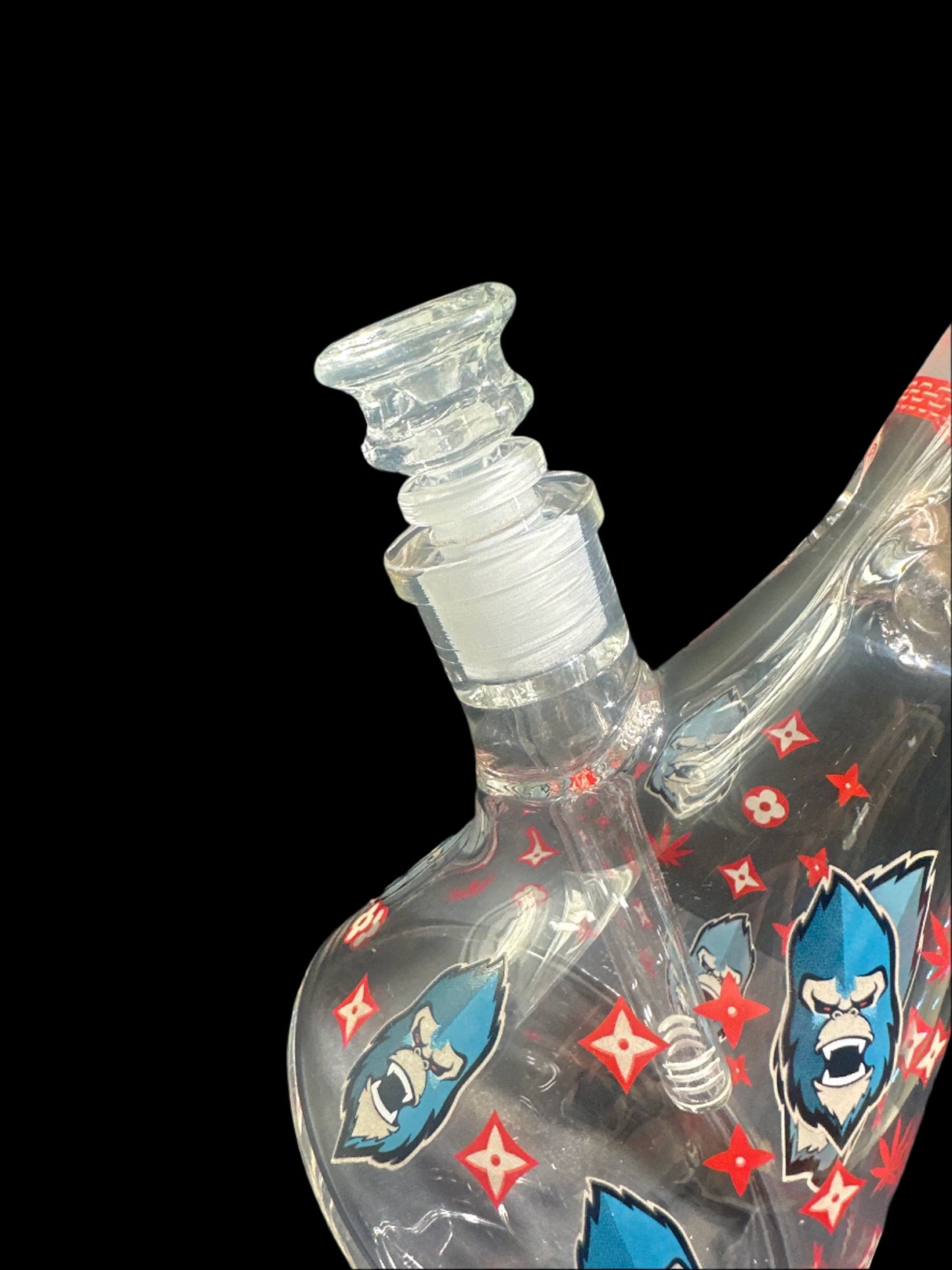 BONG DE VIDRIO BLUE APE *BRILLA EN LA OSCURIDAD*